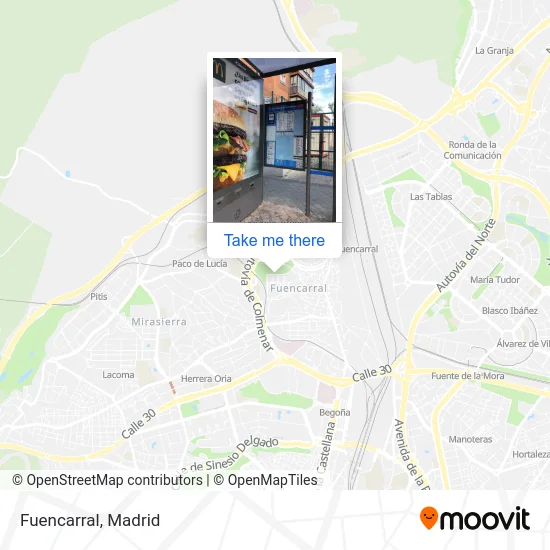 Fuencarral map