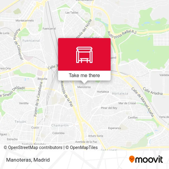 Manoteras map
