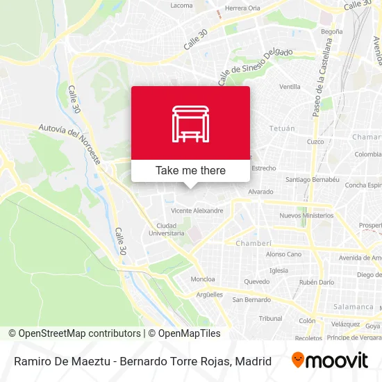 Ramiro De Maeztu - Bernardo Torre Rojas map