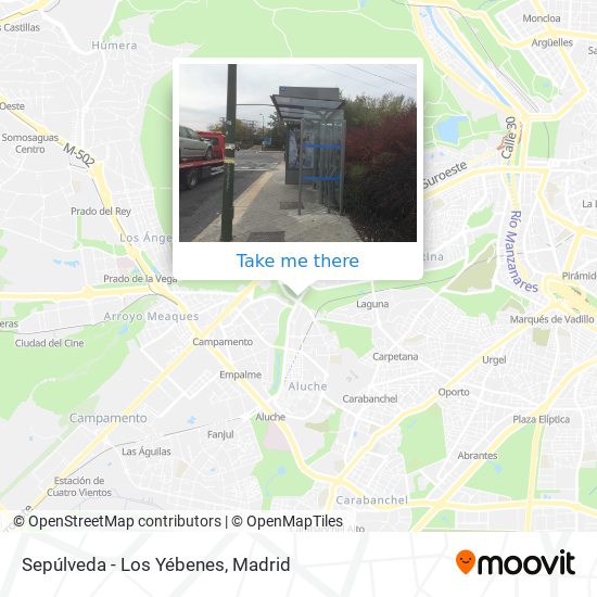 Sepúlveda - Los Yébenes map