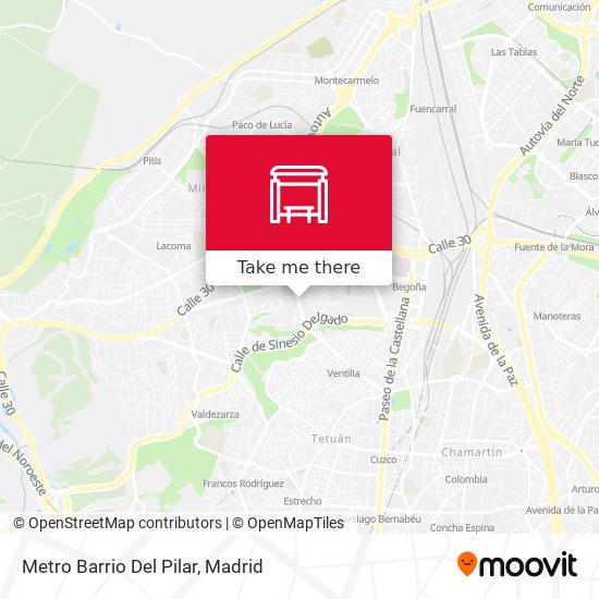 mapa Metro Barrio Del Pilar