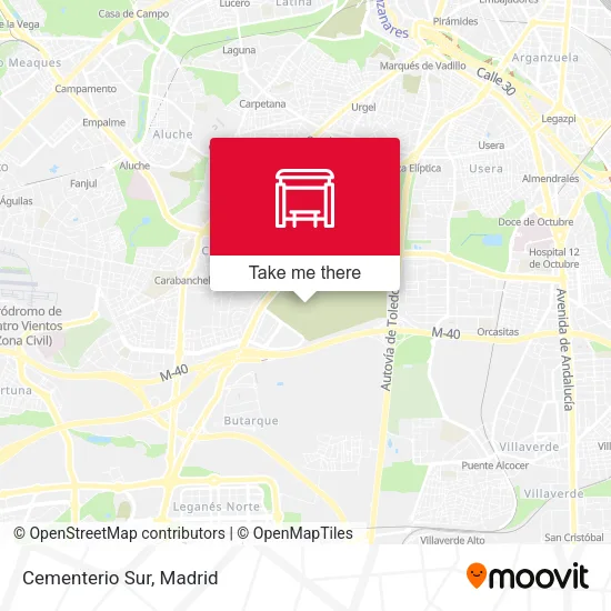 Cementerio Sur map