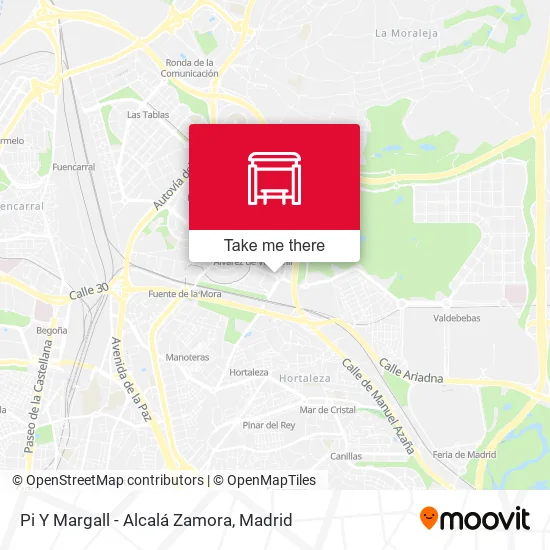 Pi Y Margall - Alcalá Zamora map