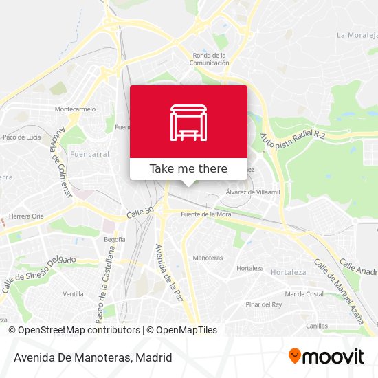 Avenida De Manoteras map