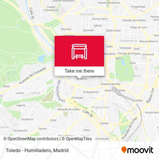 Toledo - Humilladero map