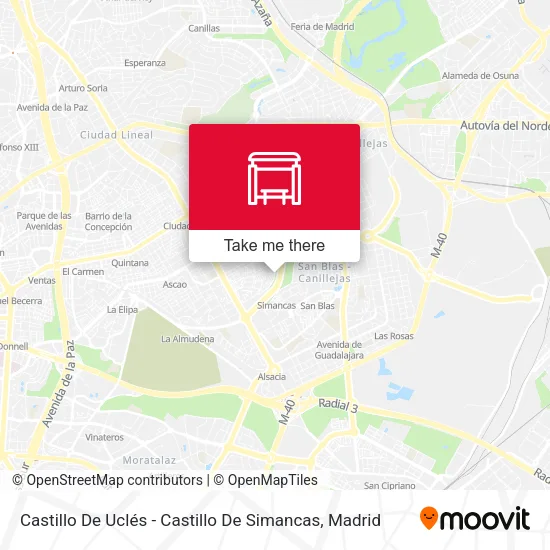 Castillo De Uclés - Castillo De Simancas map