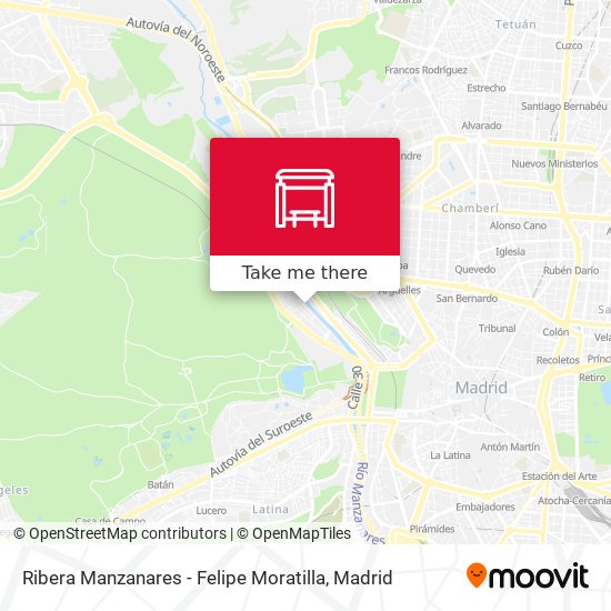 Ribera Manzanares - Felipe Moratilla map