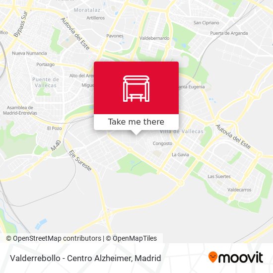 Valderrebollo - Centro Alzheimer map