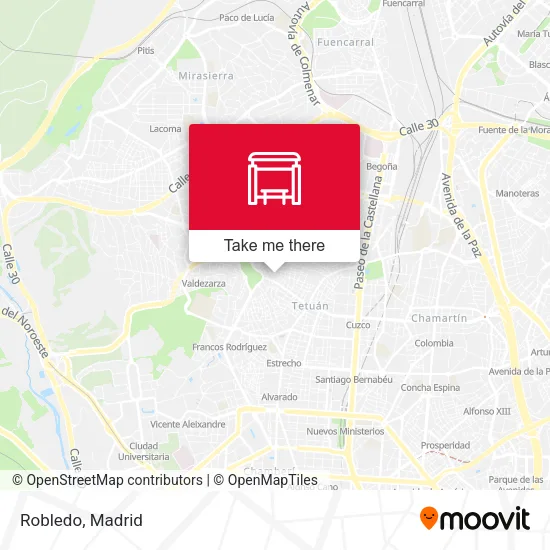 Robledo map