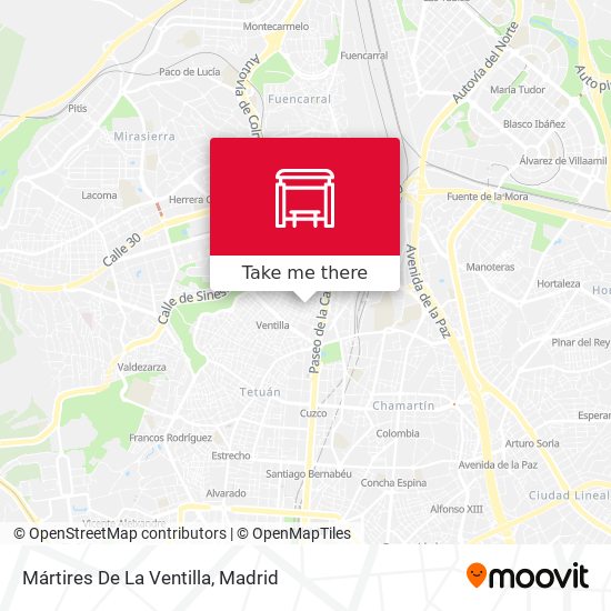 Mártires De La Ventilla map