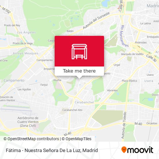 Fátima - Nuestra Señora De La Luz map