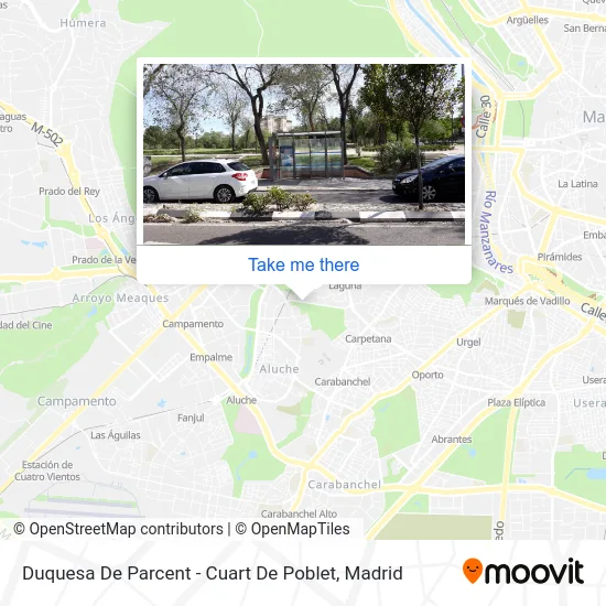 Duquesa De Parcent - Cuart De Poblet map