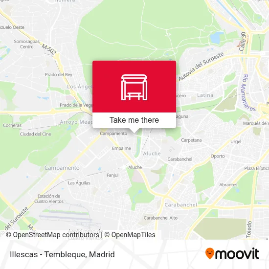 Illescas - Tembleque map