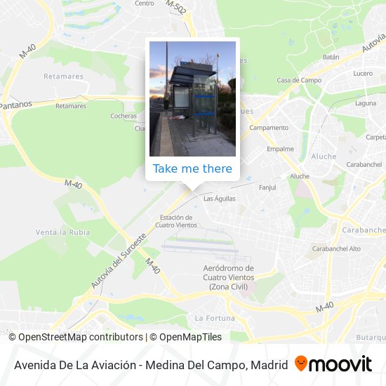 Avenida De La Aviación - Medina Del Campo map