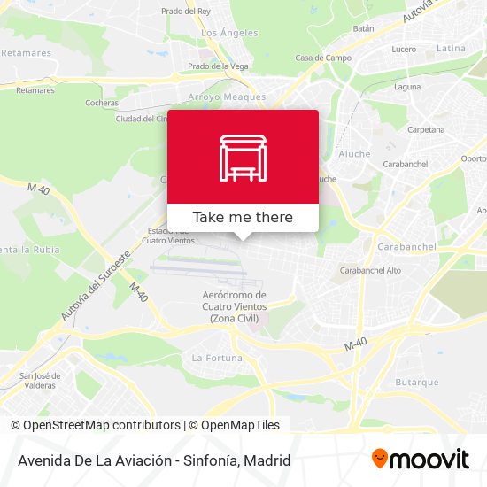 Avenida De La Aviación - Sinfonía map