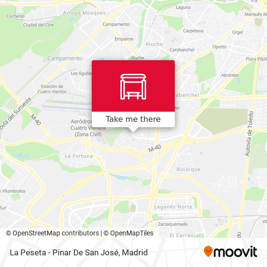La Peseta - Pinar De San José map