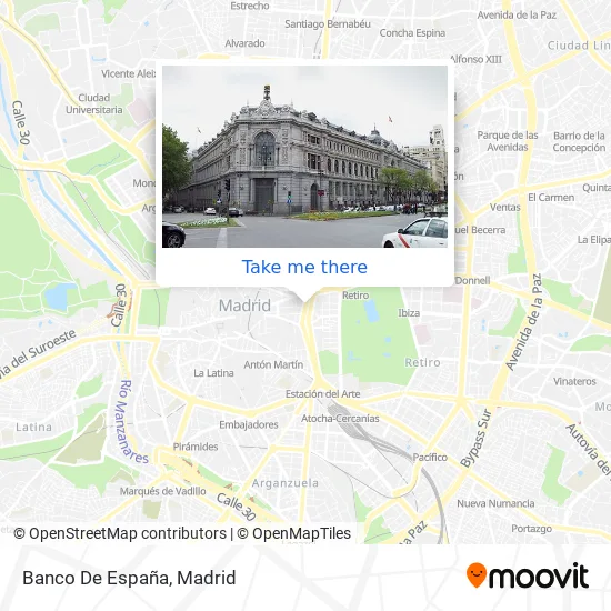 Banco De España map