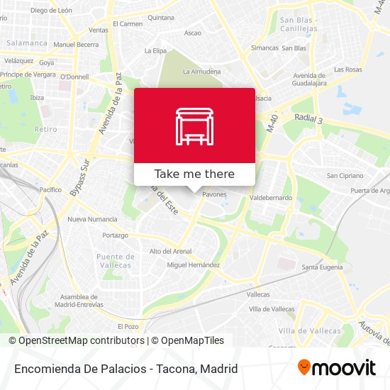 Encomienda De Palacios - Tacona map