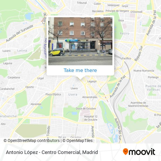 Antonio López - Centro Comercial map