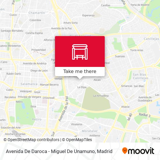 Avenida De Daroca - Miguel De Unamuno map