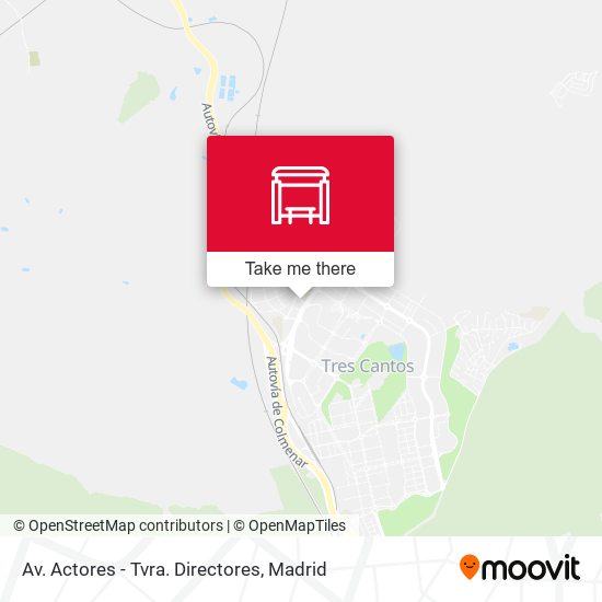 Av. Actores - Tvra. Directores map