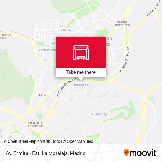 mapa Av. Ermita - Est. La Moraleja