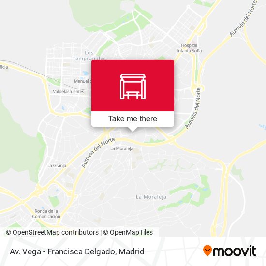 mapa Av. Vega - Francisca Delgado