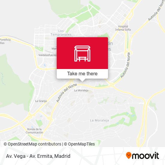 mapa Av. Vega - Av. Ermita