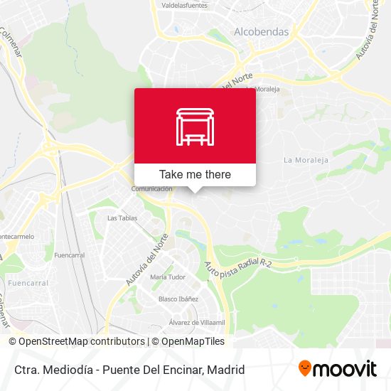 Ctra. Mediodía - Puente Del Encinar map