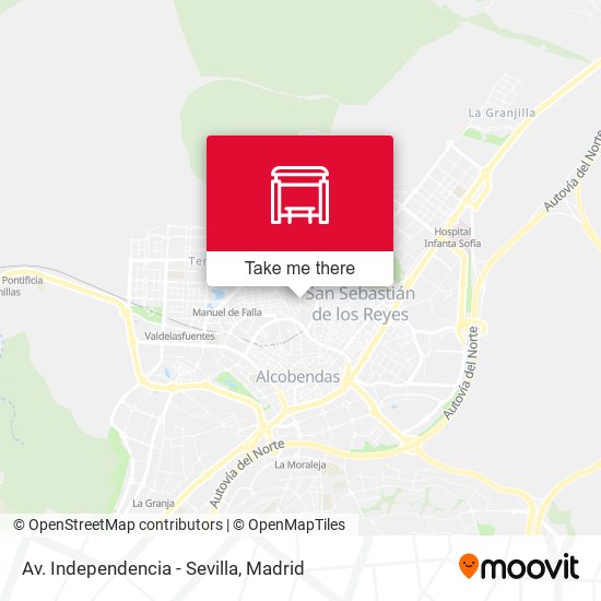 mapa Av. Independencia - Sevilla