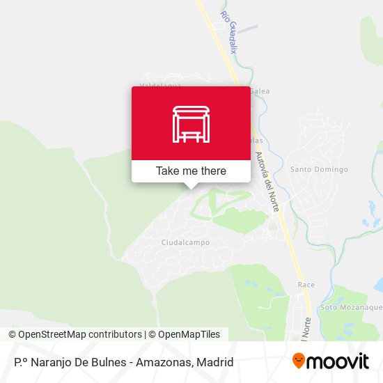 P.º Naranjo De Bulnes - Amazonas map