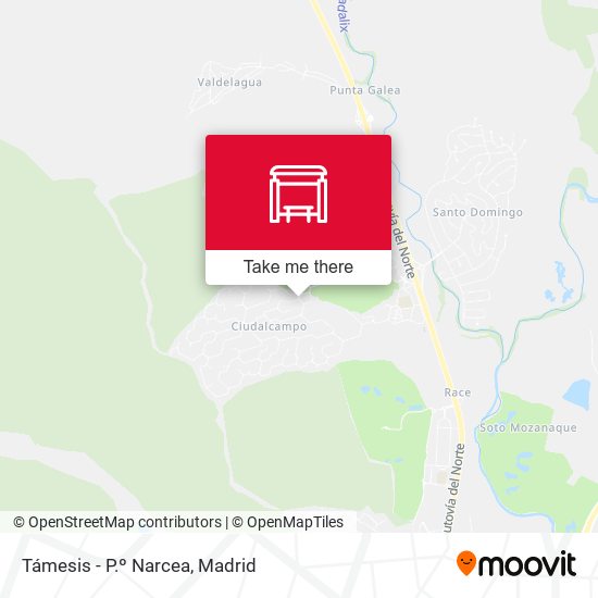 Támesis - P.º Narcea map