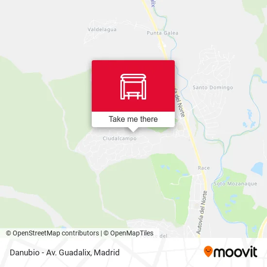 Danubio - Av. Guadalix map
