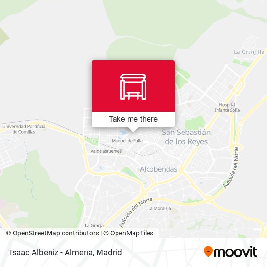 Isaac Albéniz - Almería map