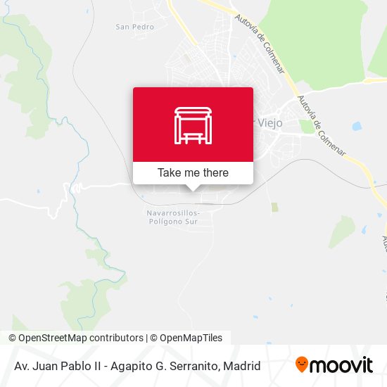 Av. Juan Pablo II - Agapito G. Serranito map