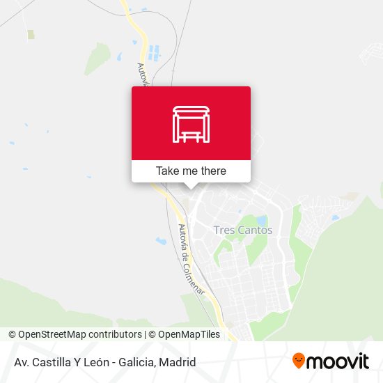Av. Castilla Y León - Galicia map
