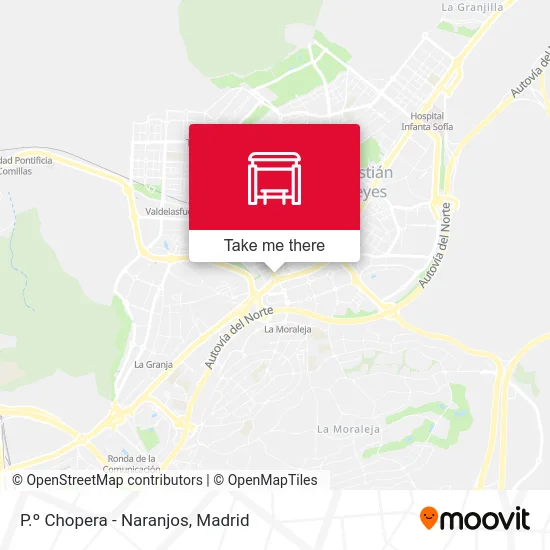 P.º Chopera - Naranjos map