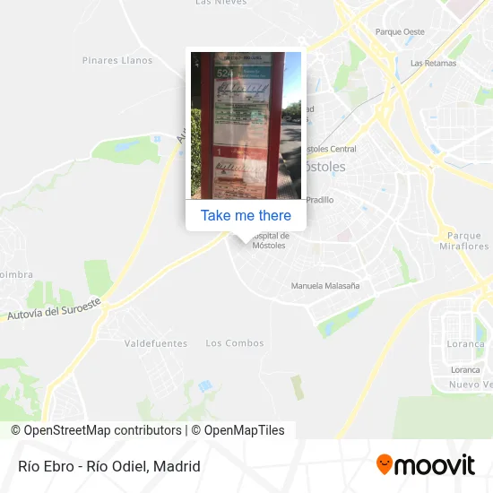 Río Ebro - Río Odiel map