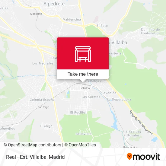 Real - Est. Villalba map