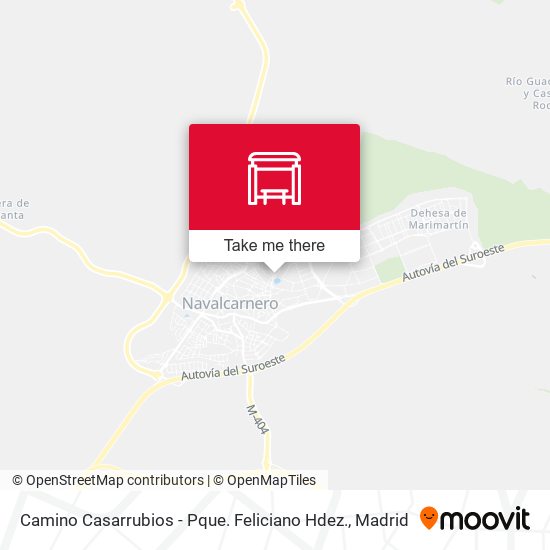 Camino Casarrubios - Pque. Feliciano Hdez. map