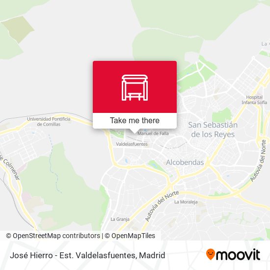 José Hierro - Est. Valdelasfuentes map