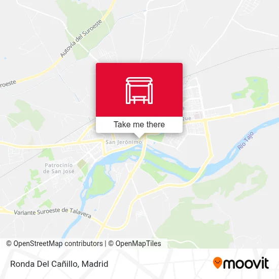 Ronda Del Cañillo map