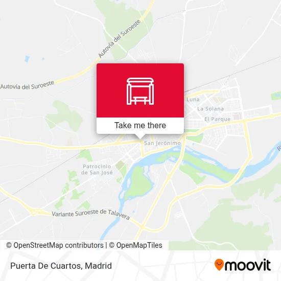Puerta De Cuartos map