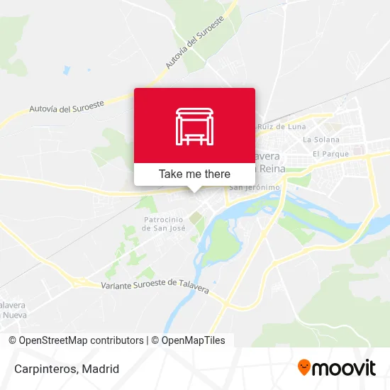 Carpinteros map