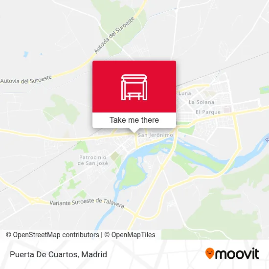Puerta De Cuartos map