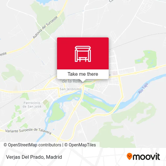 Verjas Del Prado map