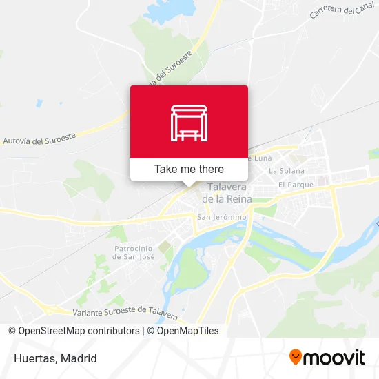 Huertas map