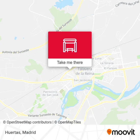 Huertas map