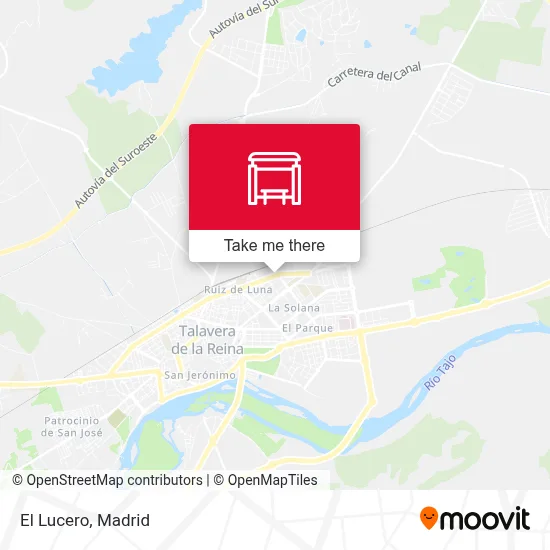 El Lucero map