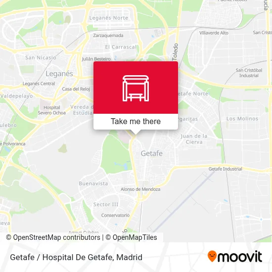 Getafe / Hospital De Getafe map